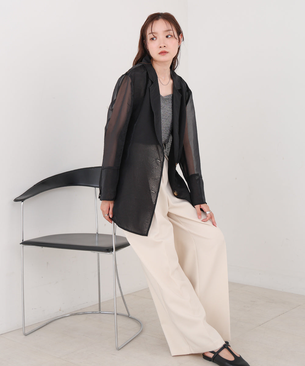 オーガンジーシアーテーラージャケット
