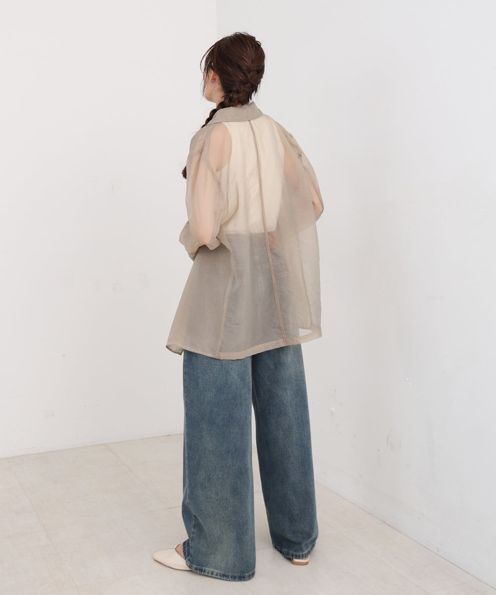 オーガンジーシアーテーラージャケット