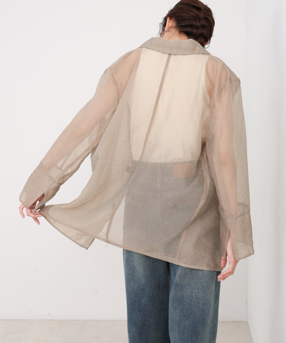 オーガンジーシアーテーラージャケット