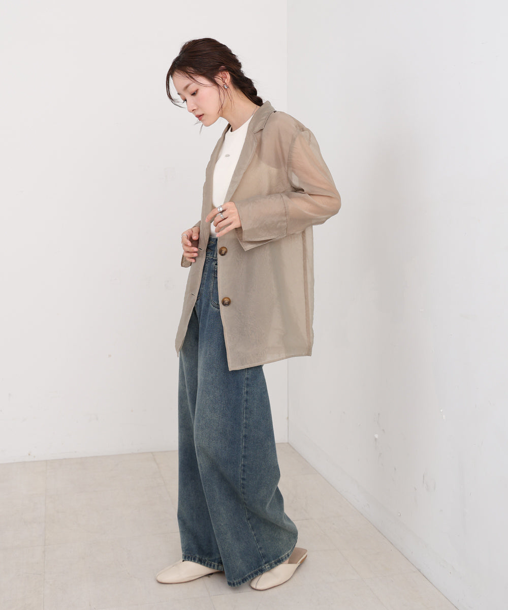 オーガンジーシアーテーラージャケット