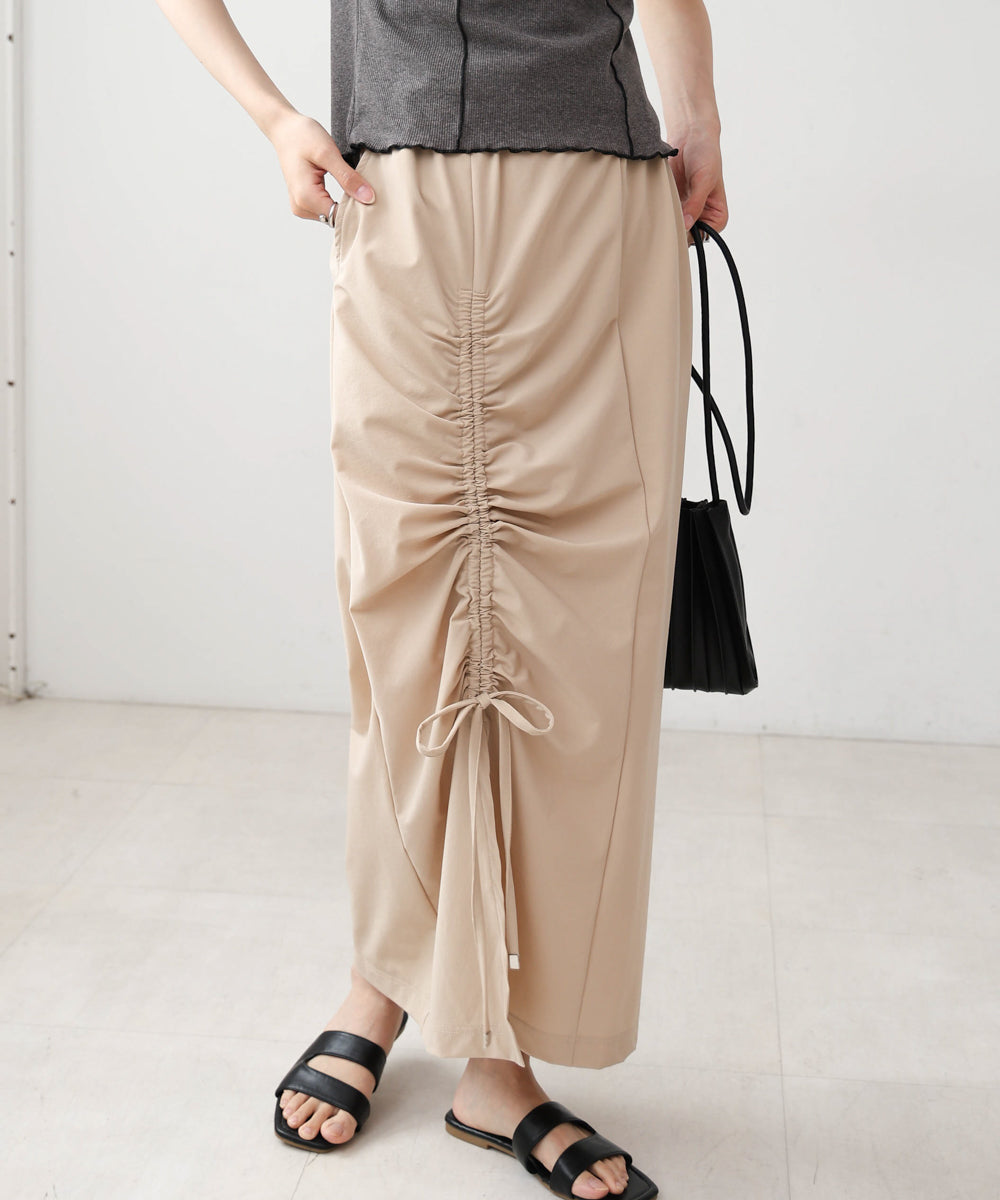 アシメドロストスリットタイトスカート