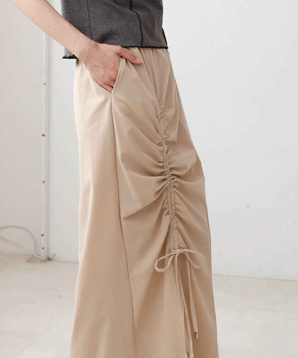 アシメドロストスリットタイトスカート