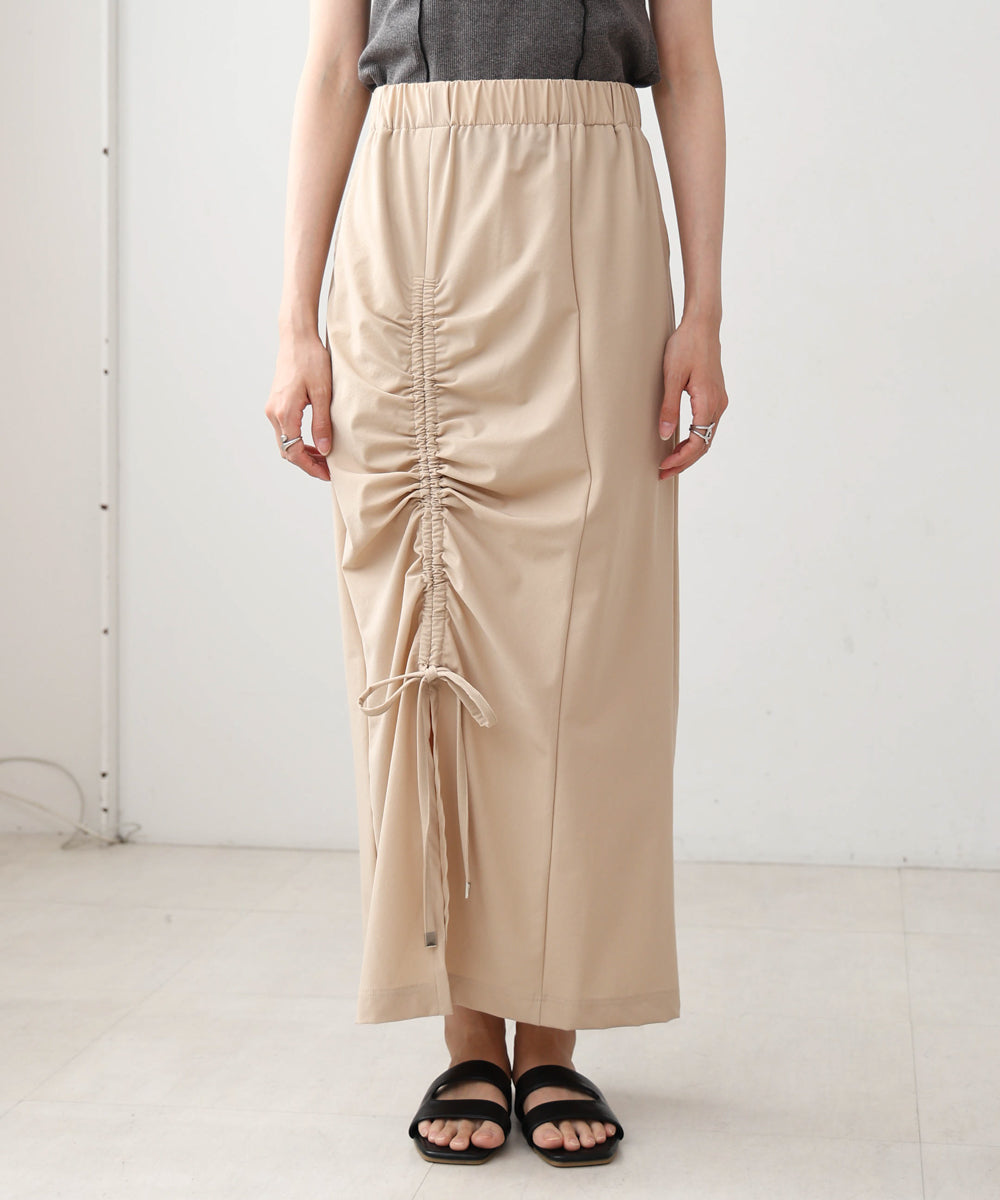 アシメドロストスリットタイトスカート