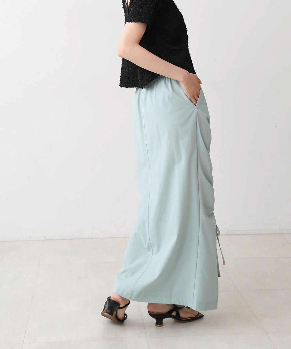 アシメドロストスリットタイトスカート