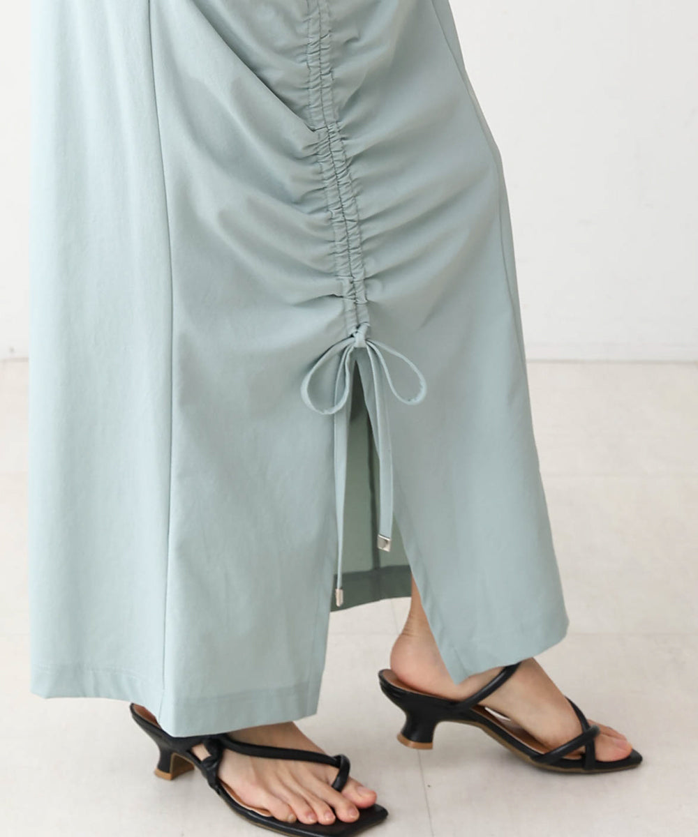 アシメドロストスリットタイトスカート