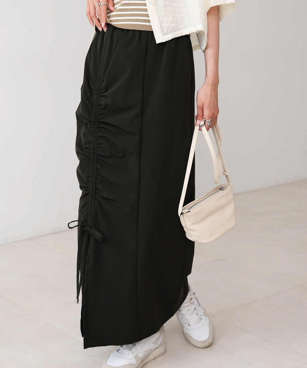 アシメドロストスリットタイトスカート