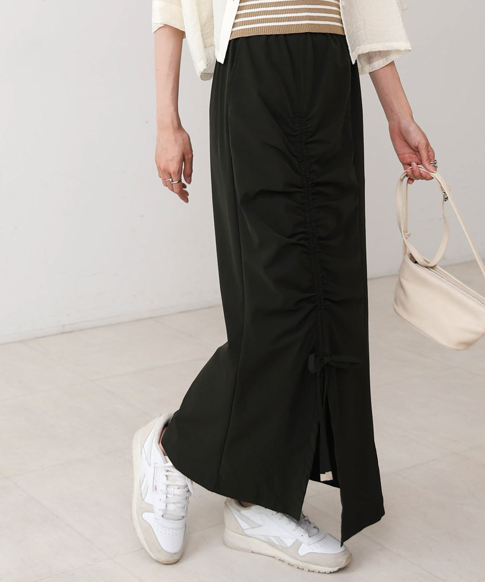 アシメドロストスリットタイトスカート