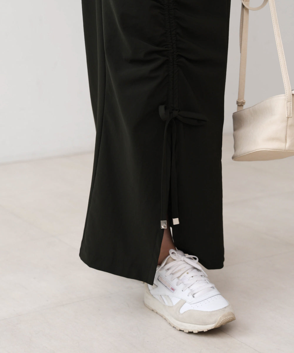 アシメドロストスリットタイトスカート