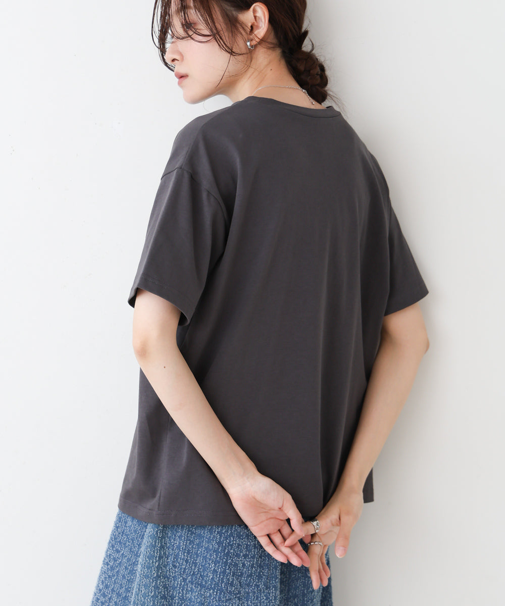 シアーレイヤードプリントTシャツ