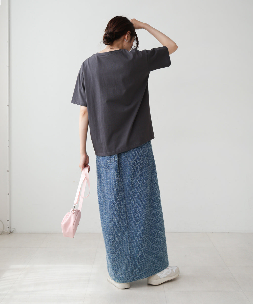 シアーレイヤードプリントTシャツ