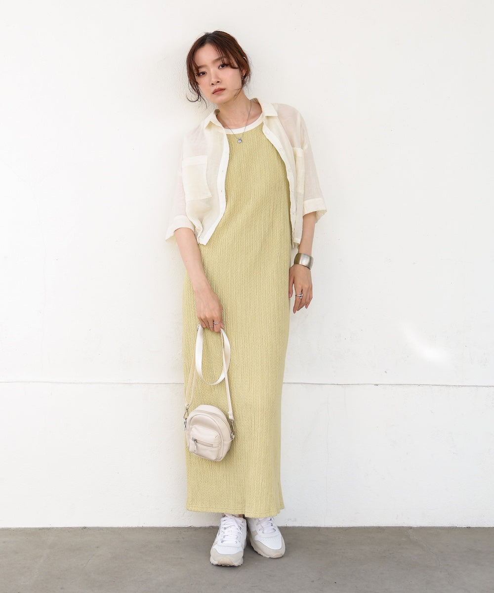 【S・Mサイズ展開】カップ付きアメスリワンピース