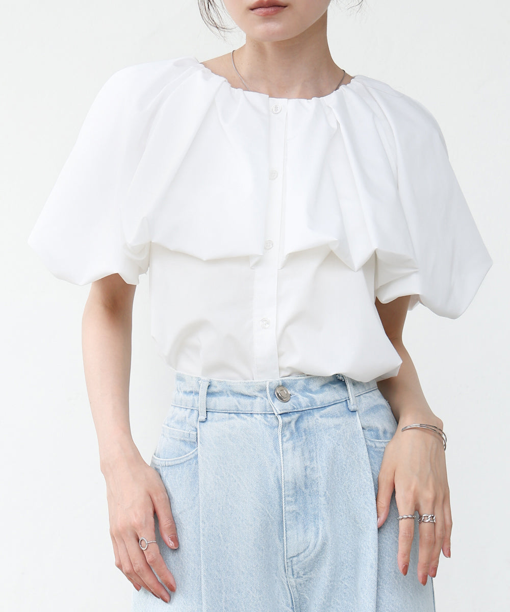 バルーンデザインブラウス