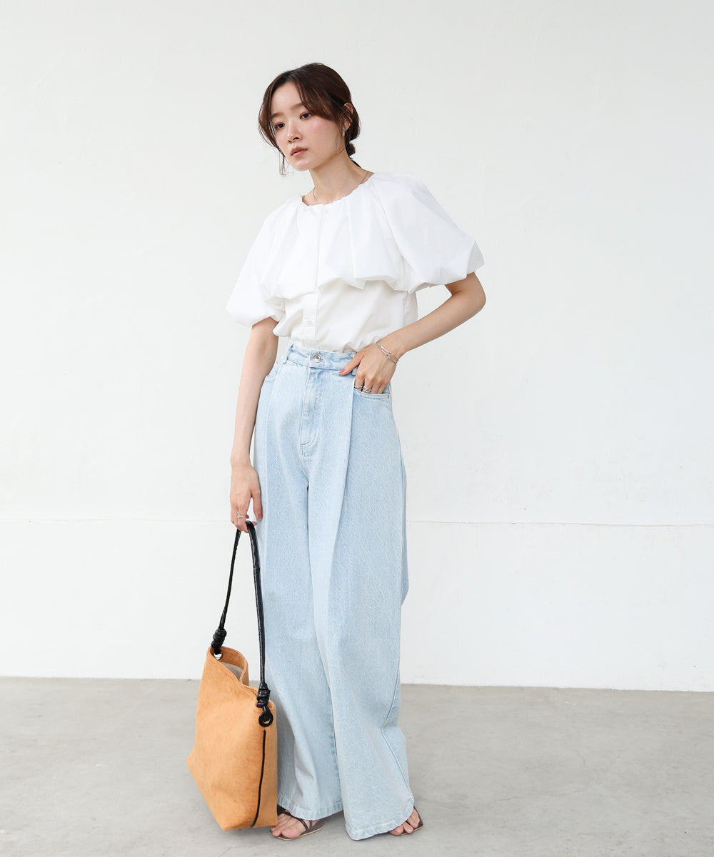 バルーンデザインブラウス