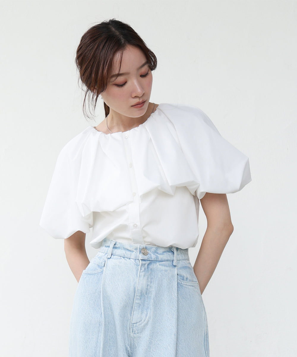 バルーンデザインブラウス