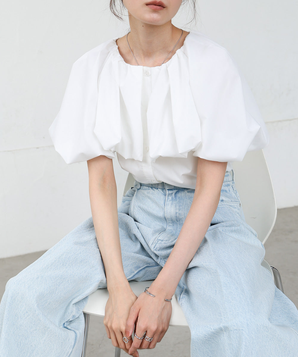 バルーンデザインブラウス