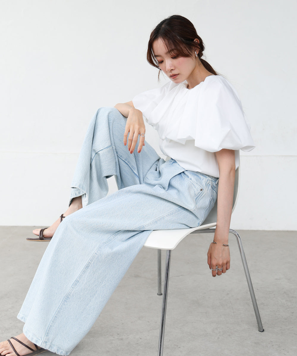 バルーンデザインブラウス