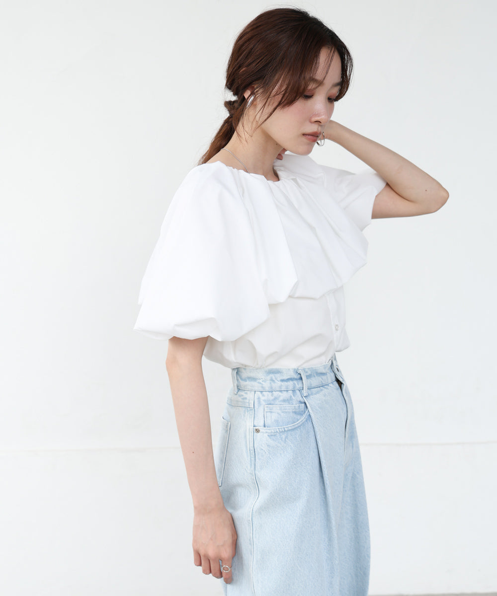 バルーンデザインブラウス