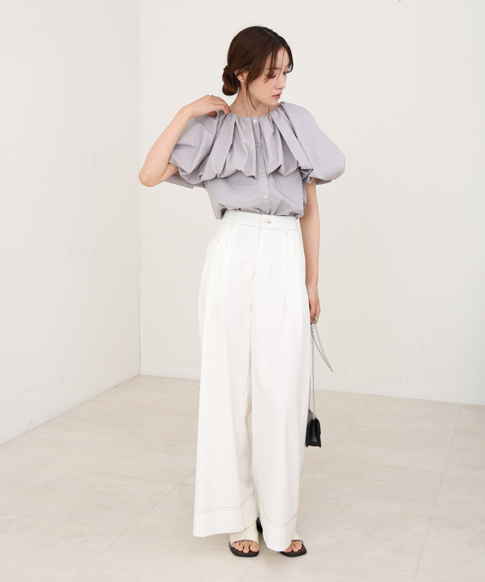 バルーンデザインブラウス