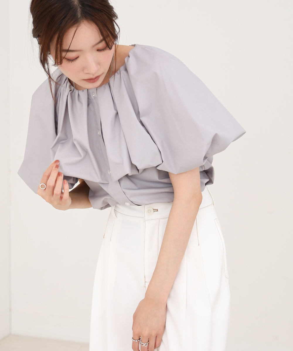 バルーンデザインブラウス