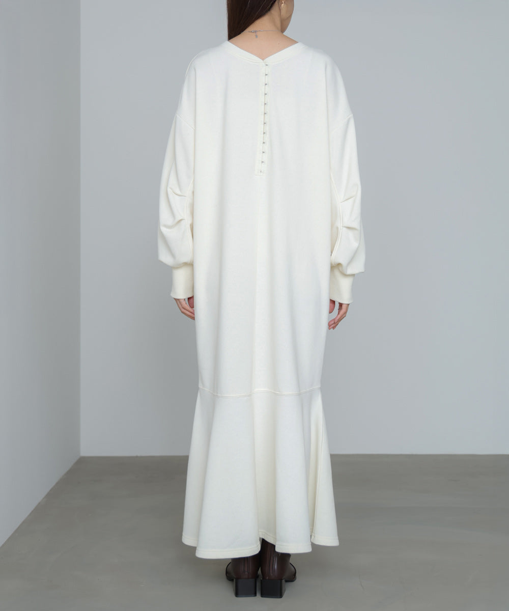 前後2WAYホックプリントマーメイドスウェットワンピース