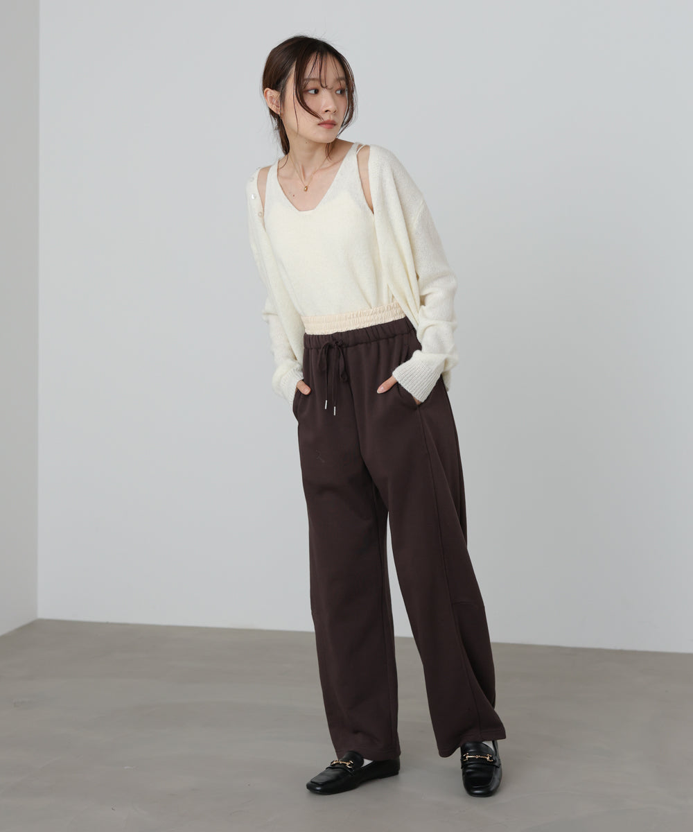 カーブシルエットスウェットパンツ