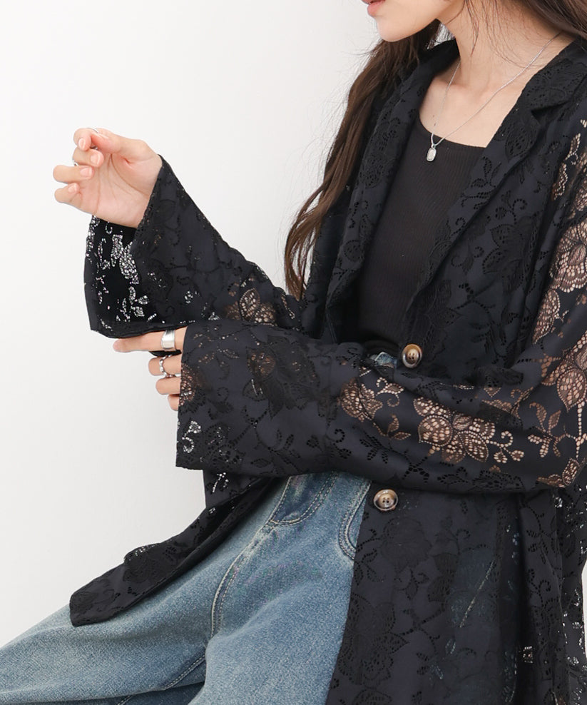 フラワーレースジャケット