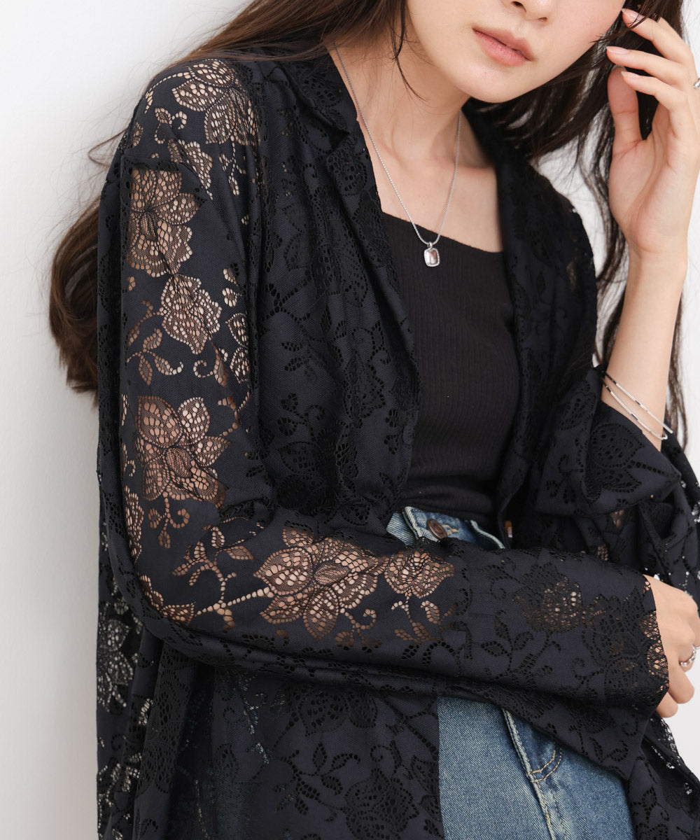 フラワーレースジャケット