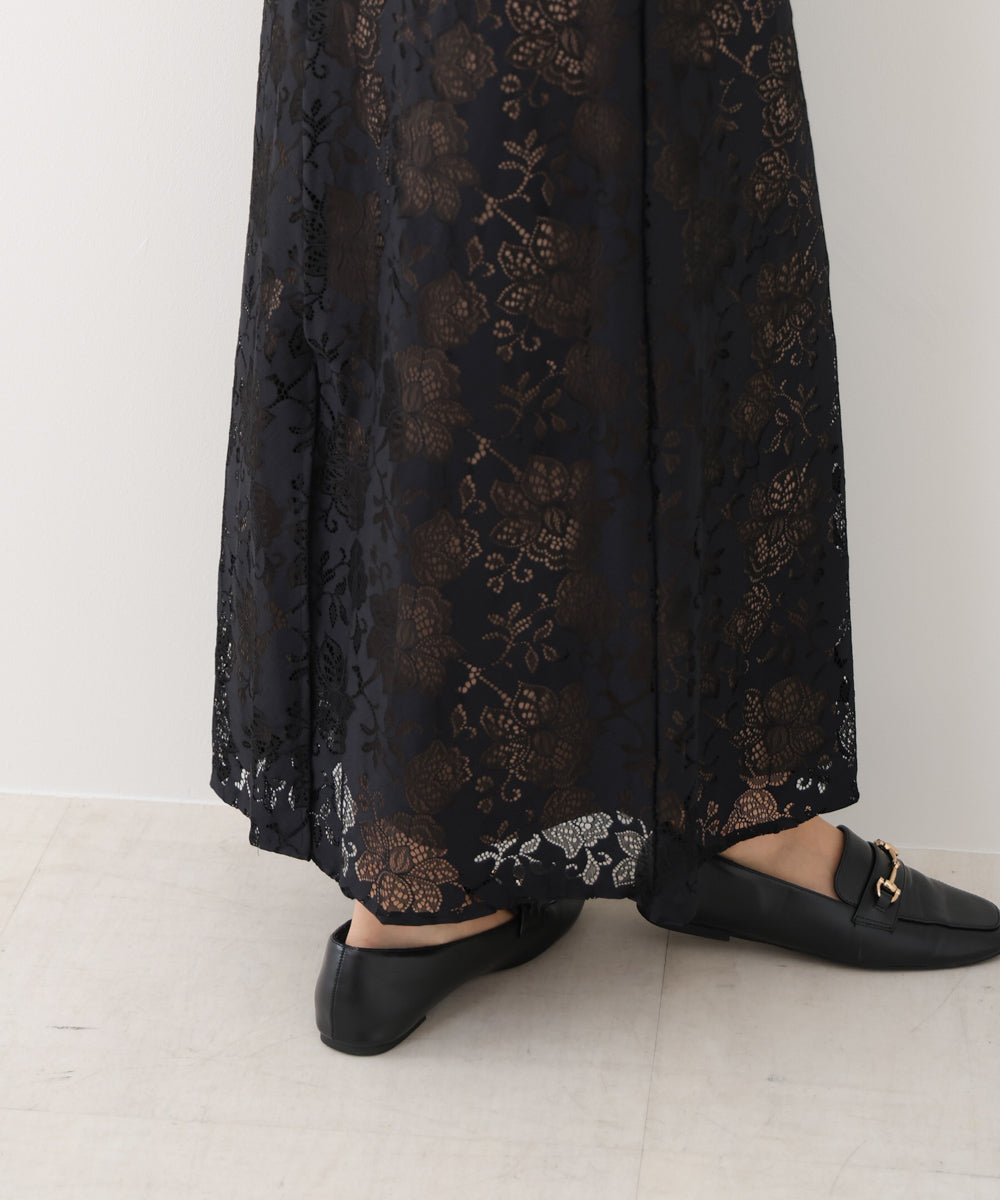 【S・Mサイズ展開】フラワーレースIラインキャミワンピース