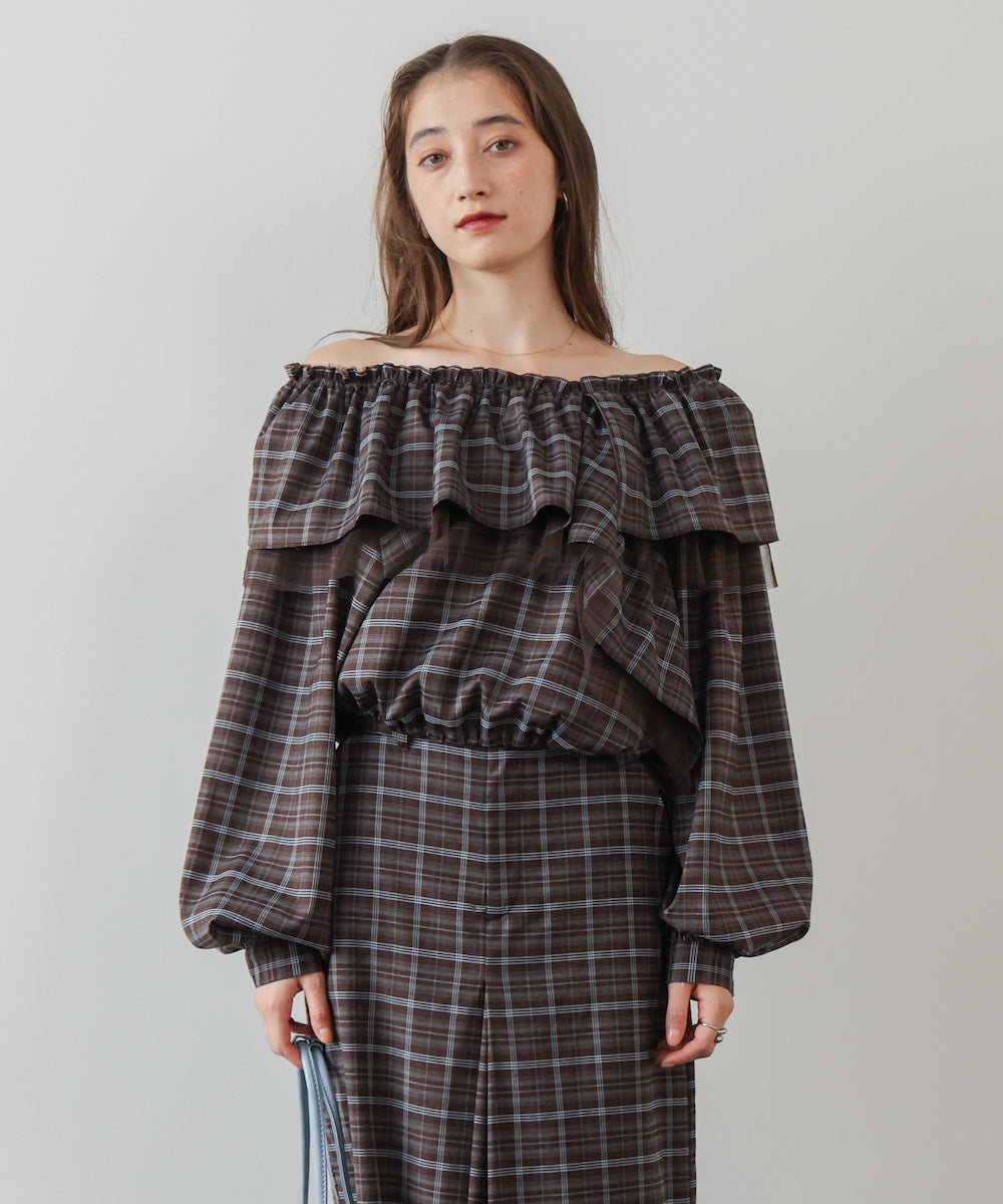 3WAYラッフルフリルブラウス