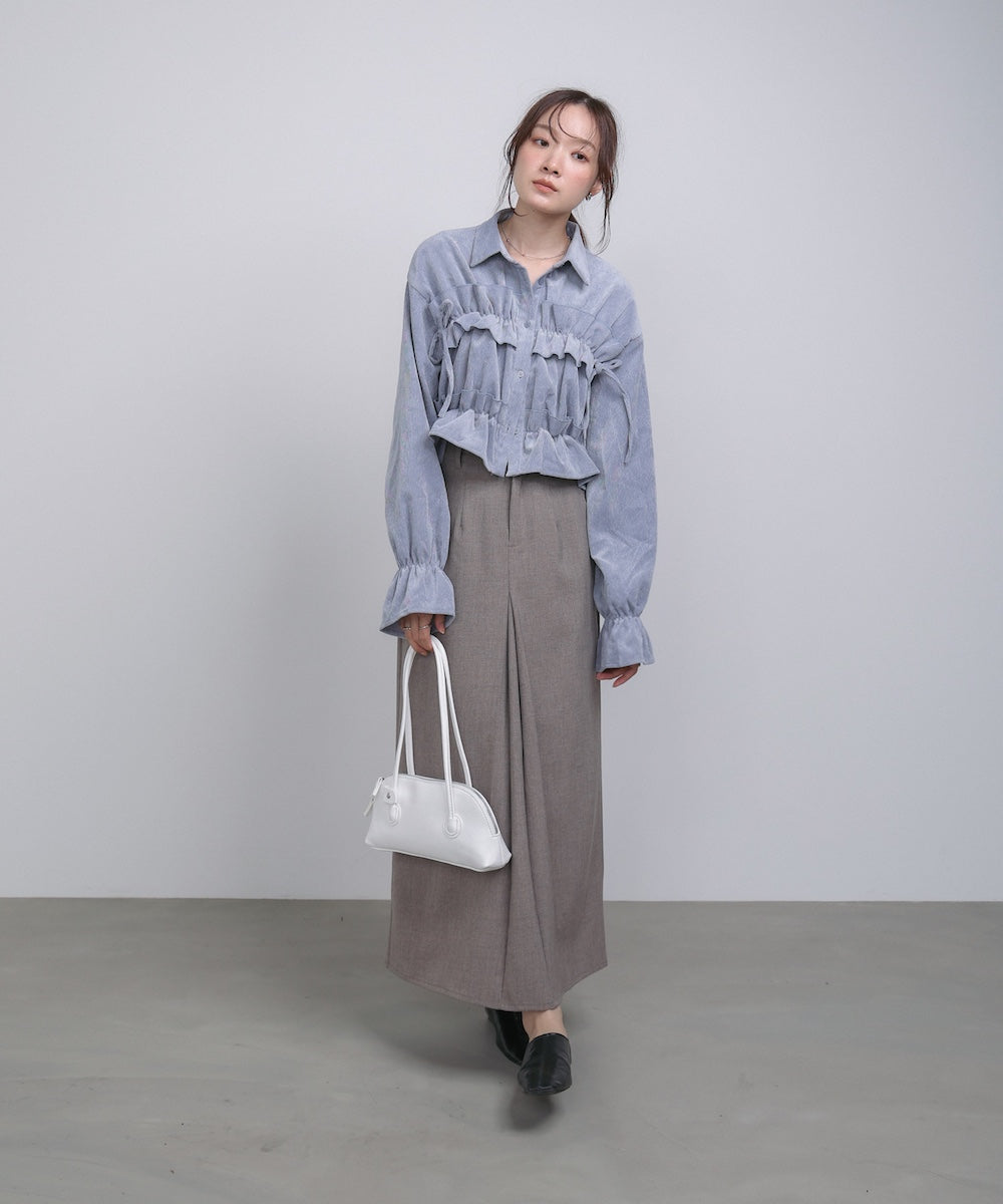 フロントタックIラインスカート