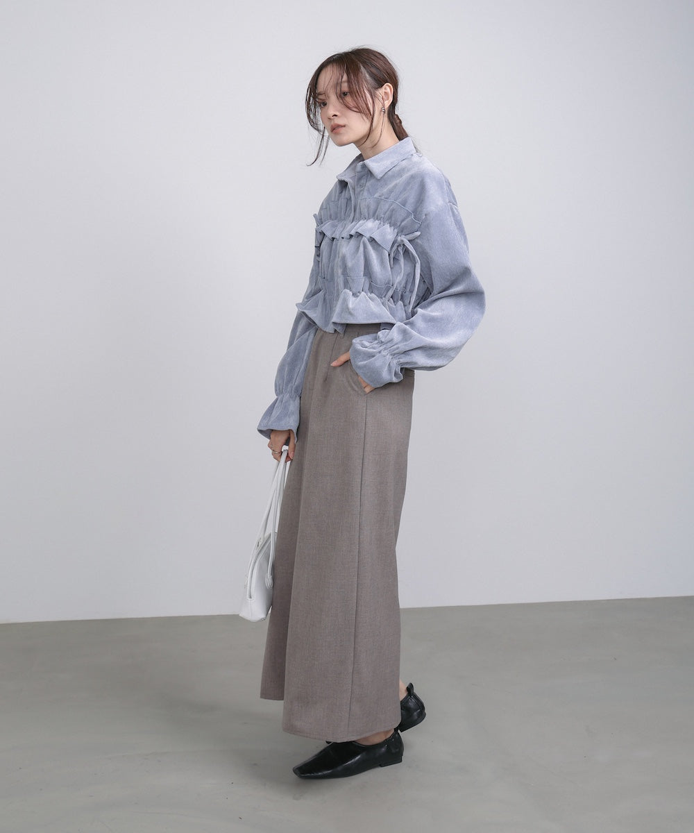 フロントタックIラインスカート