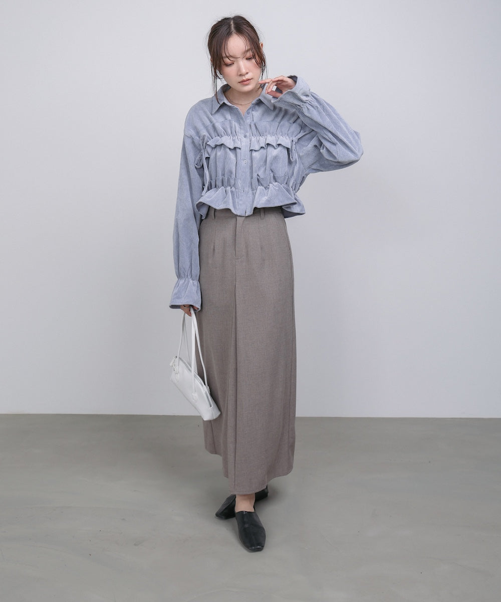 フロントタックIラインスカート