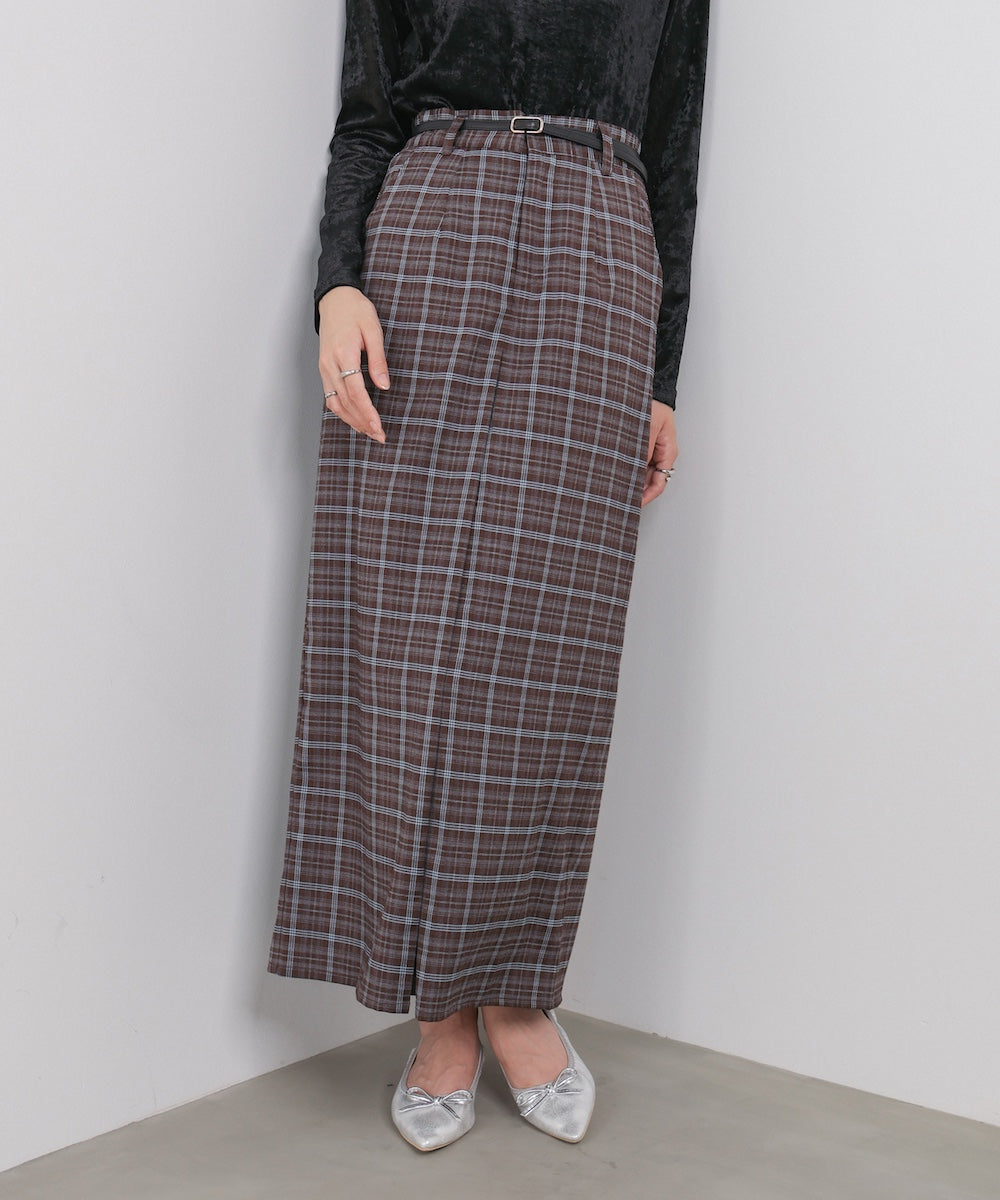 フロントタックIラインスカート