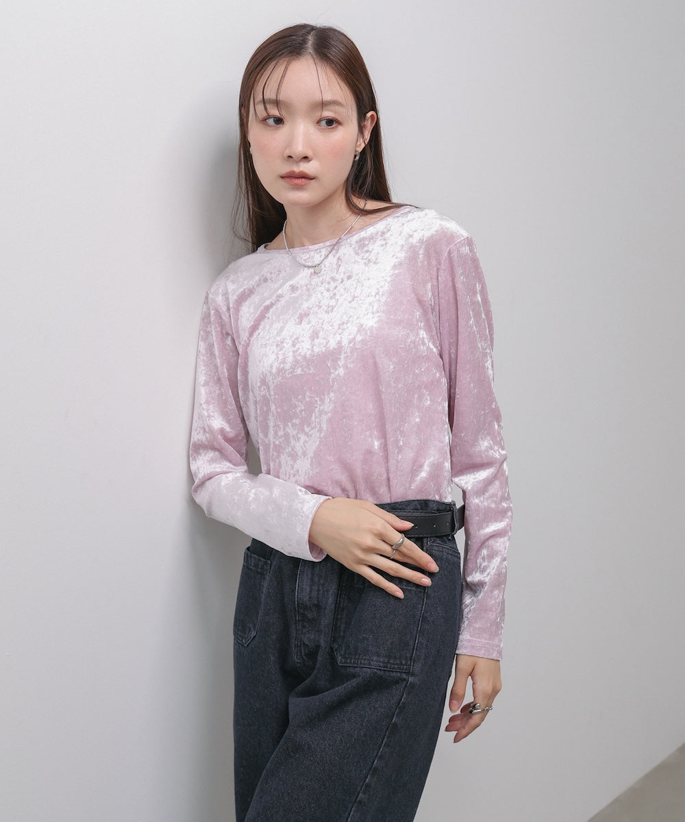 シアーベロアベーシックカットソー