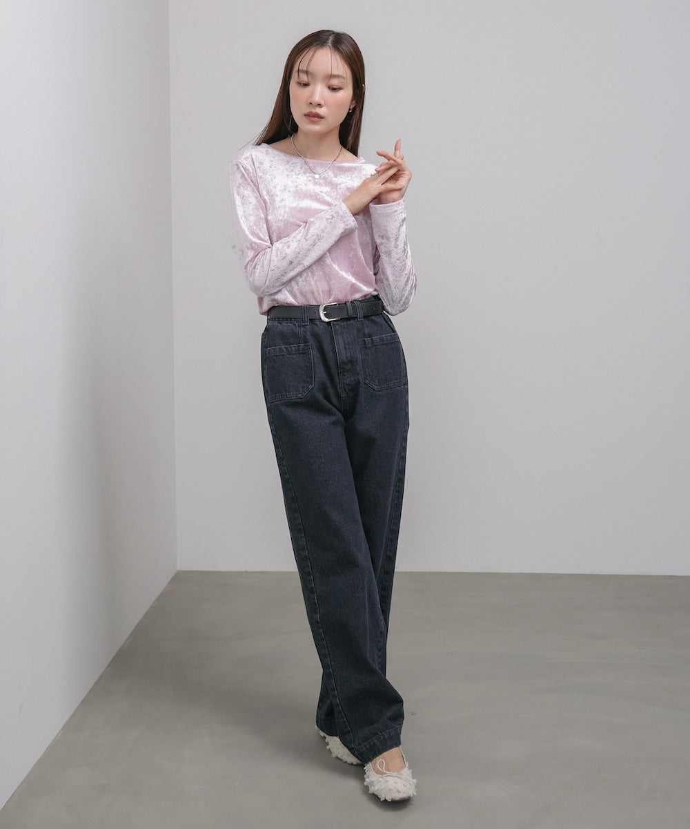 シアーベロアベーシックカットソー