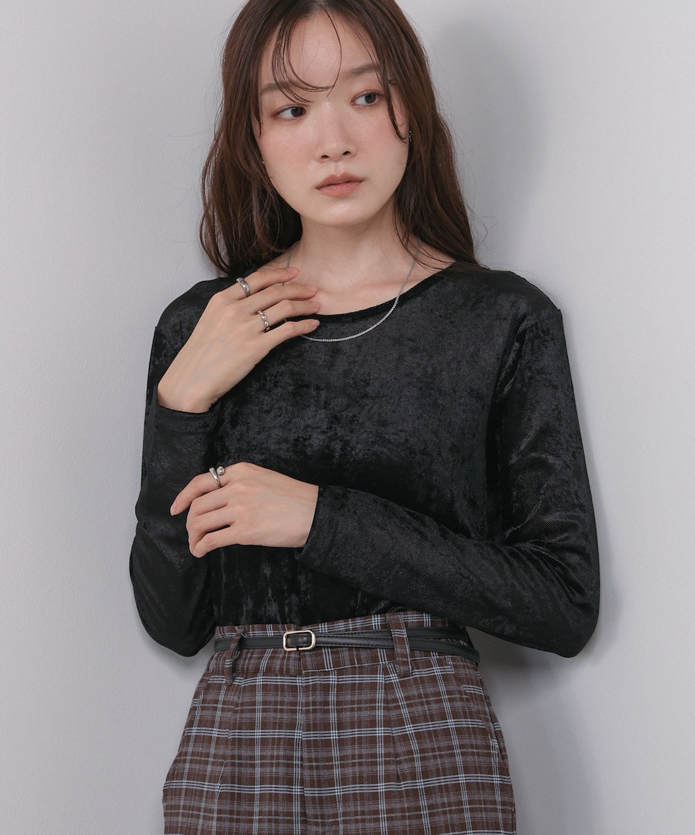 シアーベロアベーシックカットソー