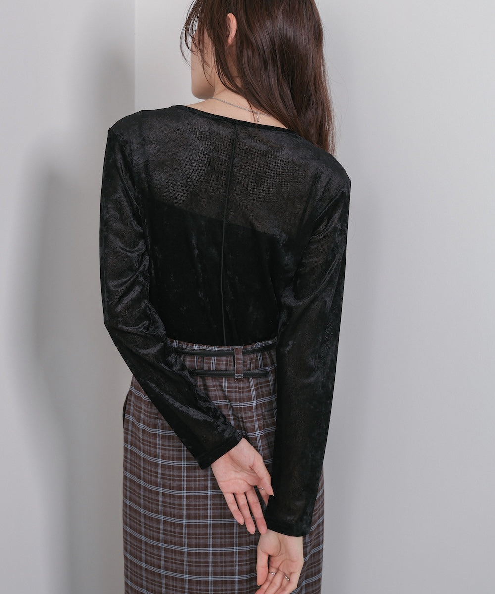 シアーベロアベーシックカットソー