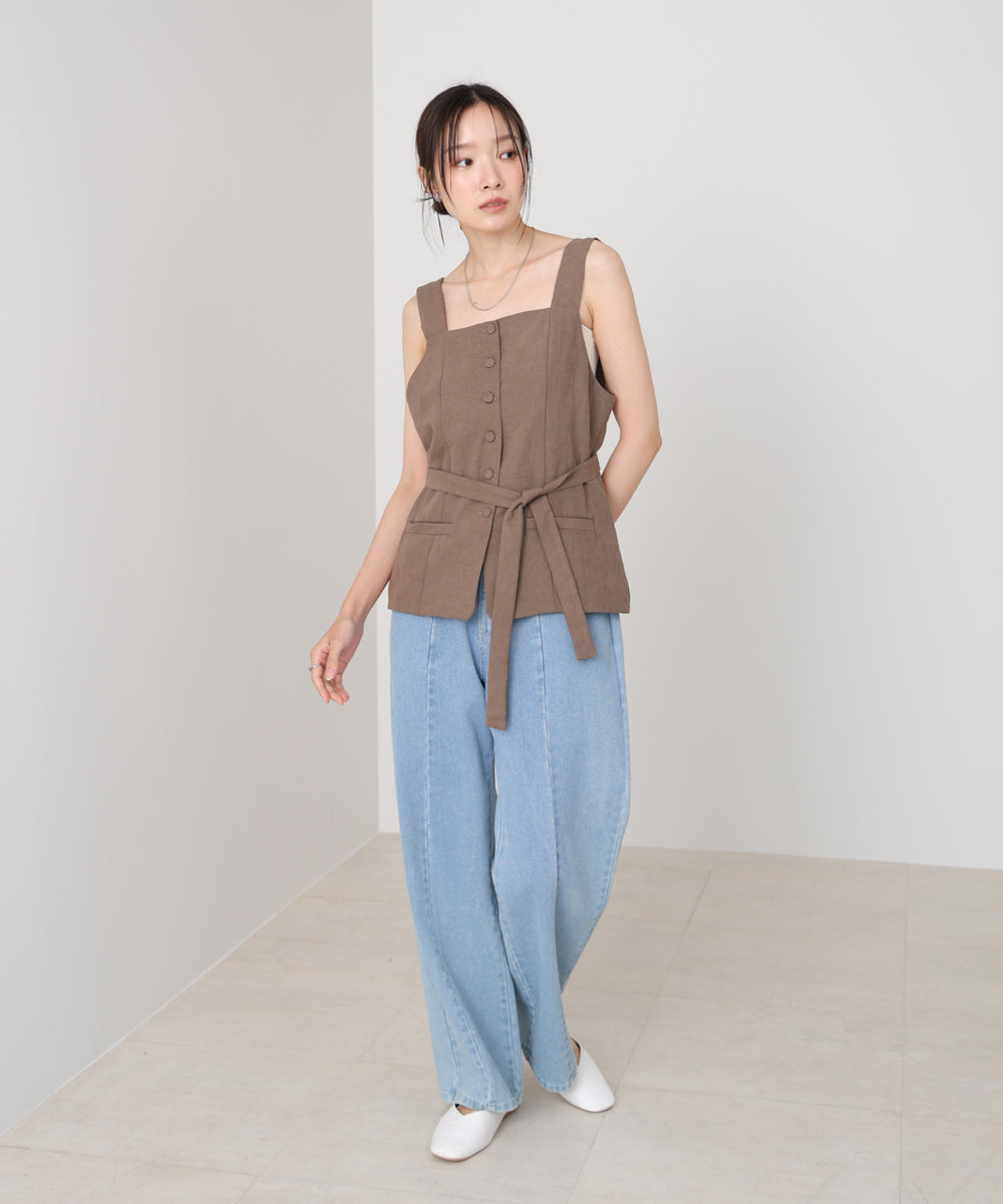 ピーチ起毛ベスト