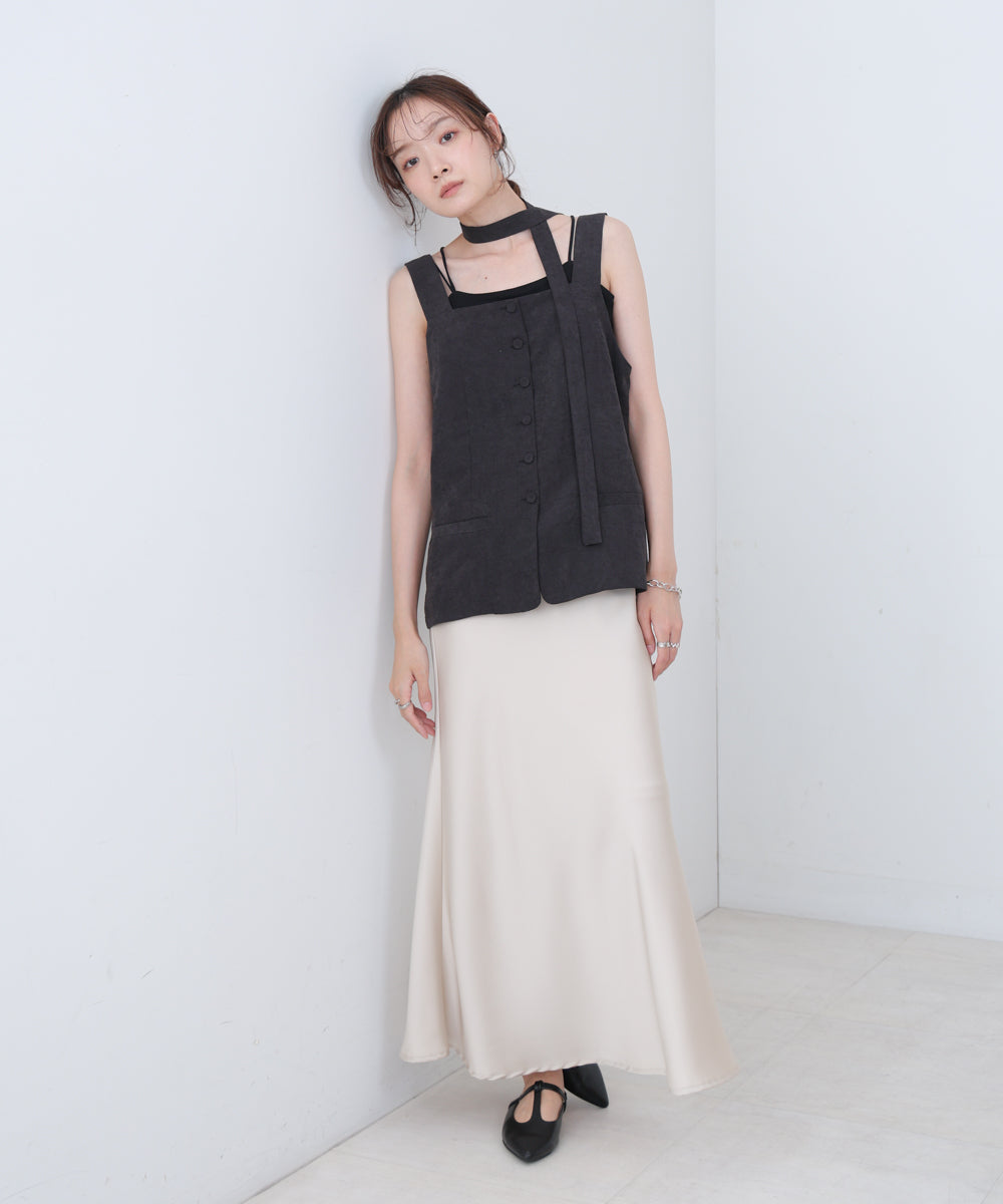 ピーチ起毛ベスト