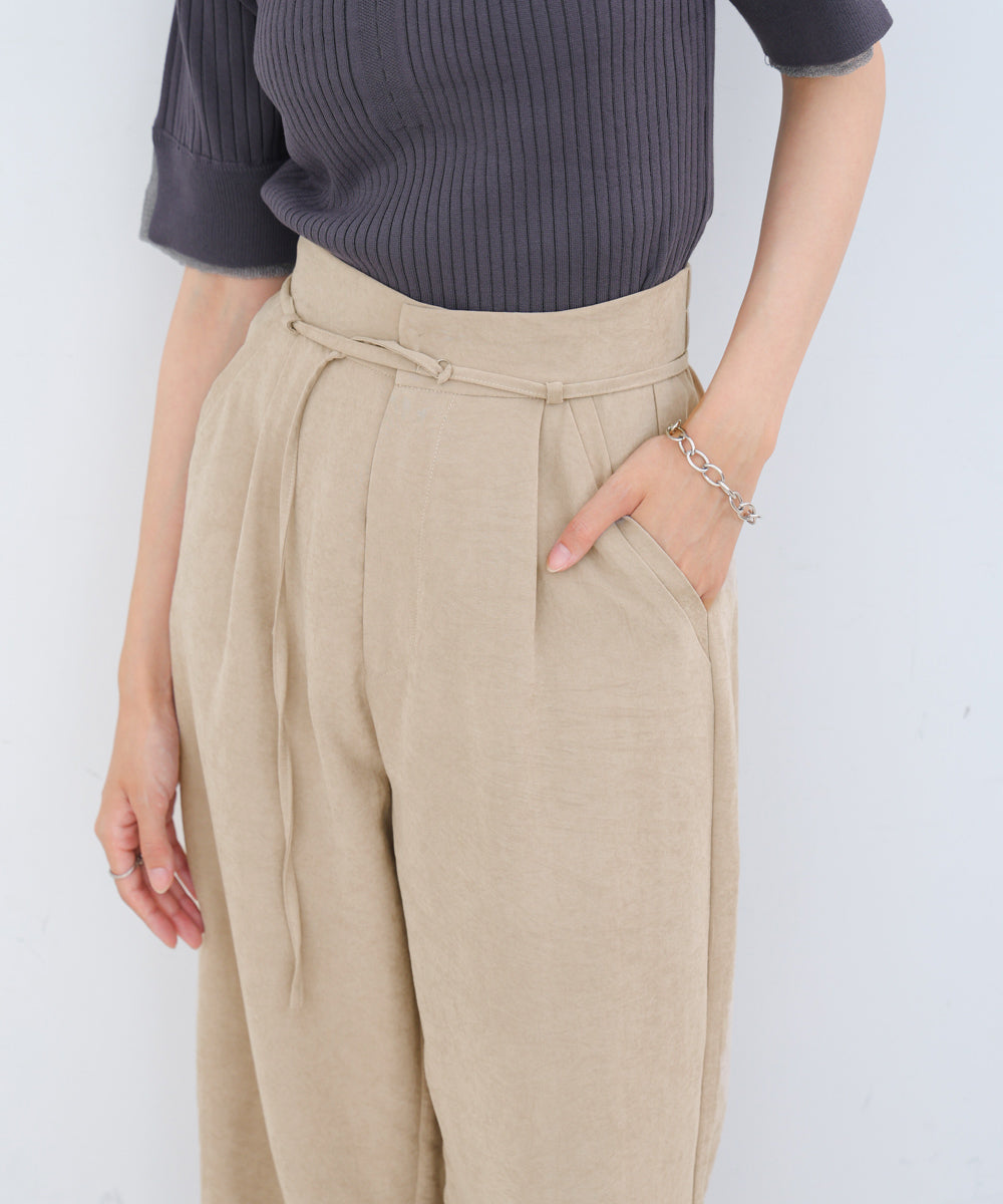 ピーチ起毛ストレートパンツ
