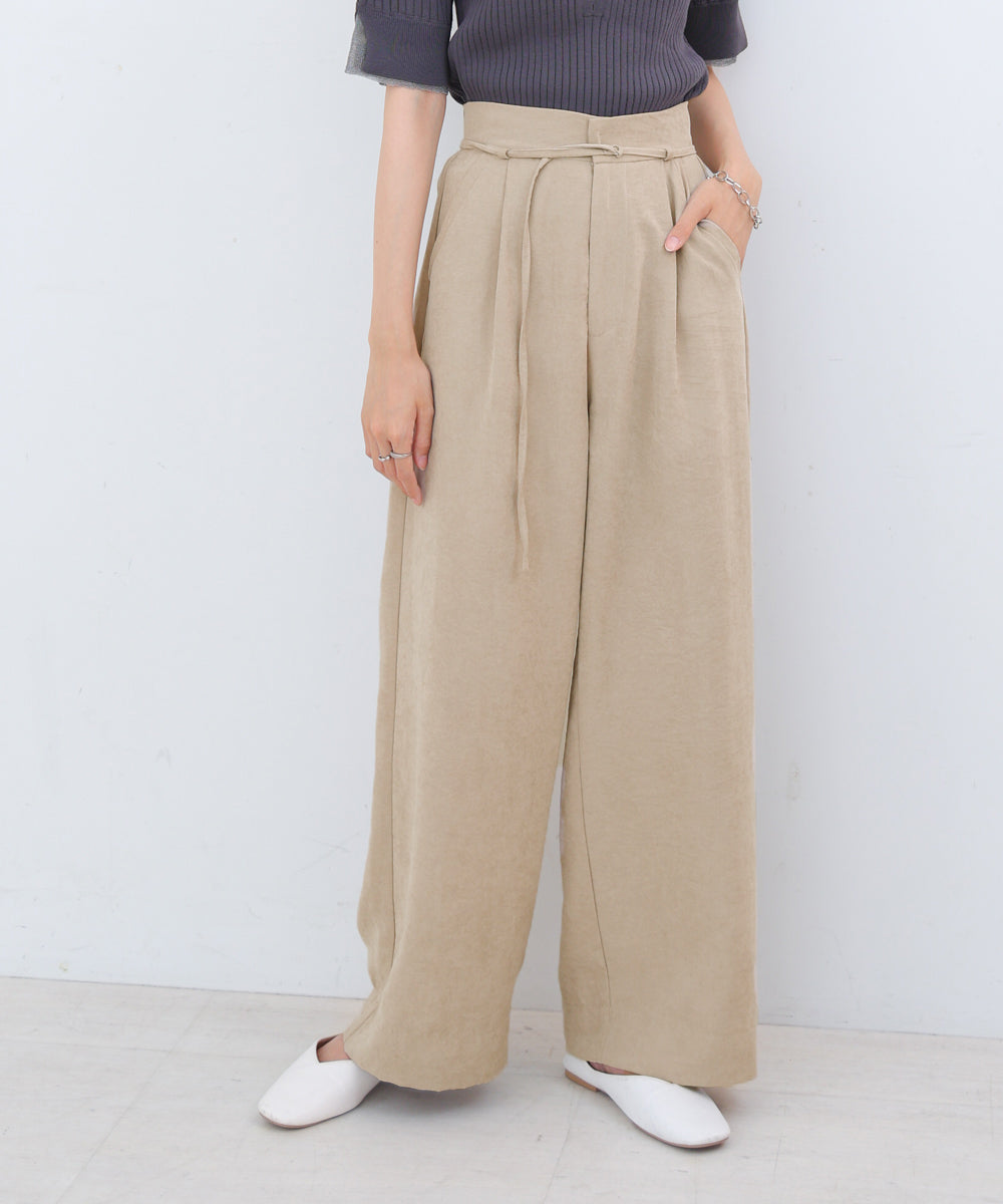 ピーチ起毛ストレートパンツ