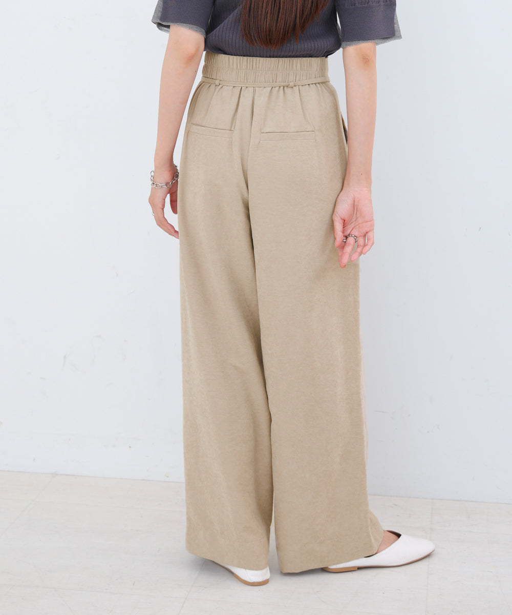 ピーチ起毛ストレートパンツ