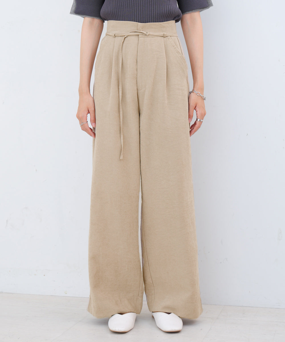 ピーチ起毛ストレートパンツ