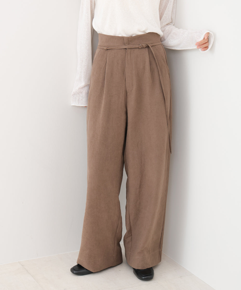 ピーチ起毛ストレートパンツ