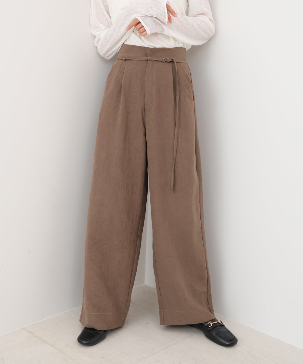 ピーチ起毛ストレートパンツ