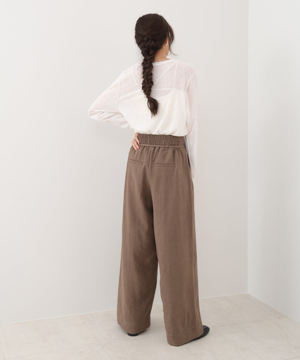 ピーチ起毛ストレートパンツ