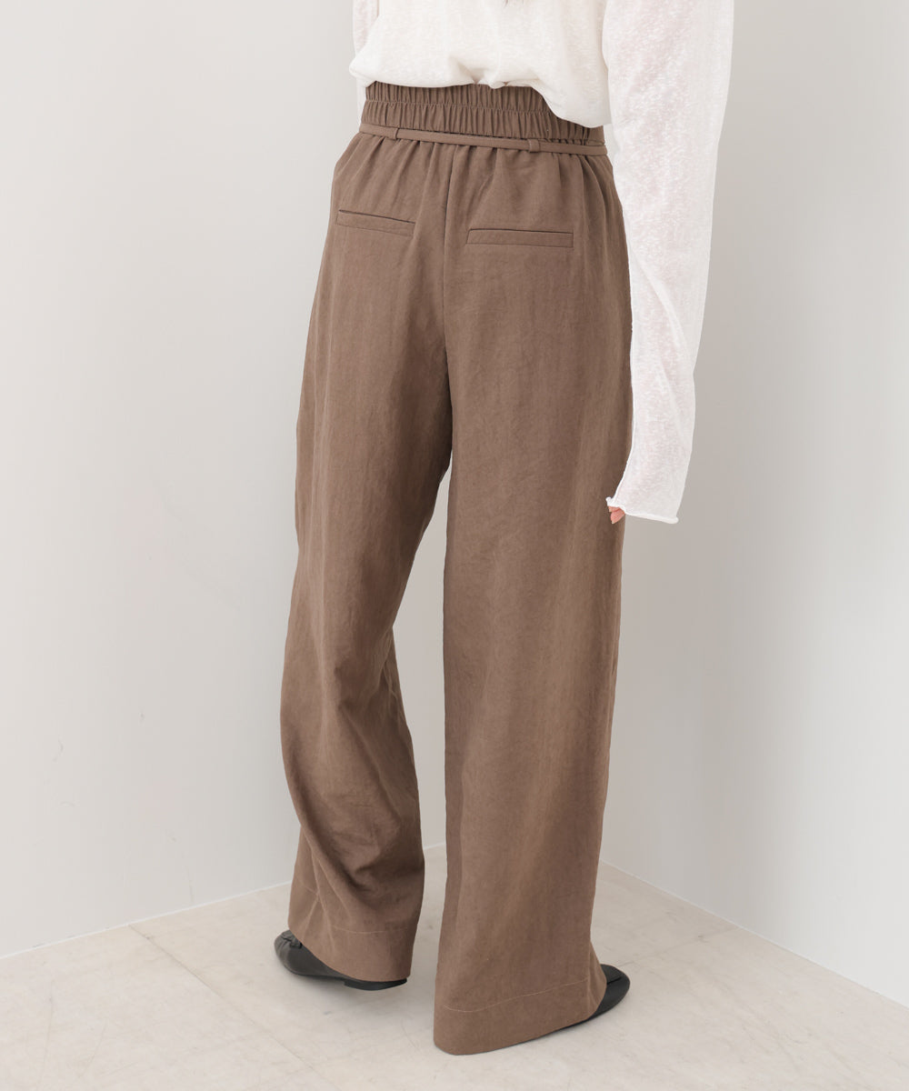 ピーチ起毛ストレートパンツ