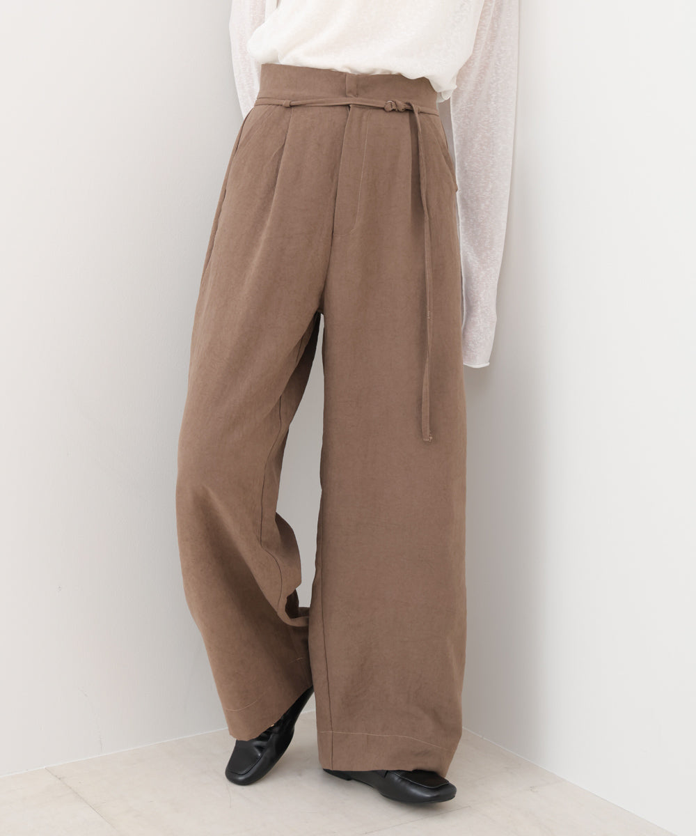 ピーチ起毛ストレートパンツ