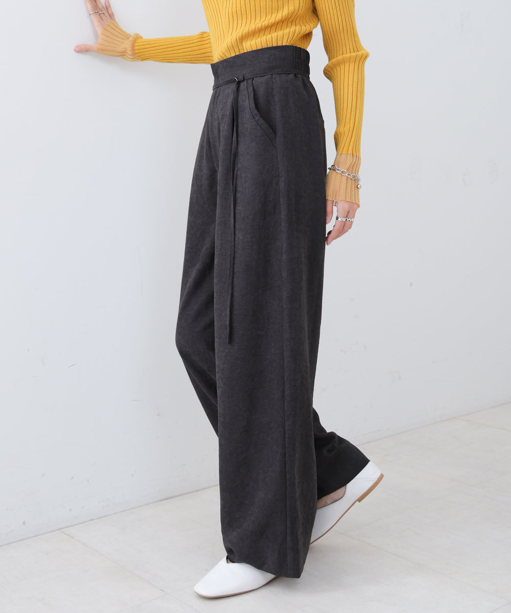 ピーチ起毛ストレートパンツ