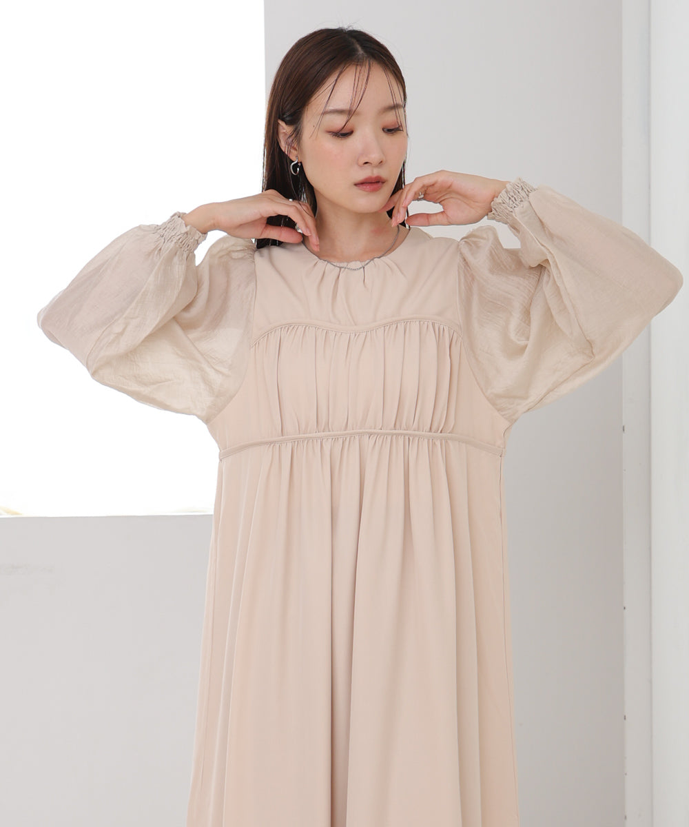 【S・Mサイズ展開】ビスチェライクフレアワンピース